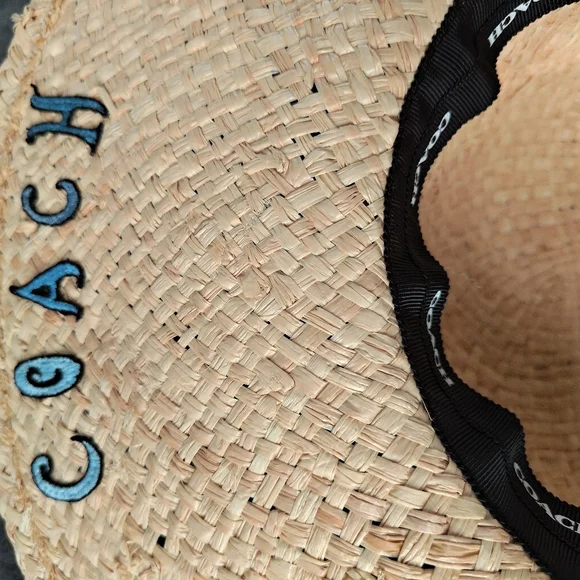 Coach X Observed By Us Embroidered Straw Hat - Picture 9 of 12